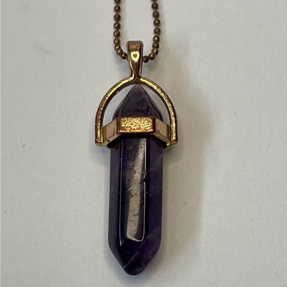 Vintage Amethyst gemstone.  16” - Picture 3 of 4